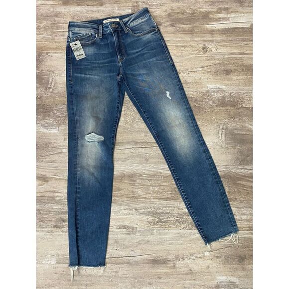 Mavi Jeans Alissa Ankle Crop Skinny Stretch Distressed Women’s Sz 27 - Picture 1 of 8